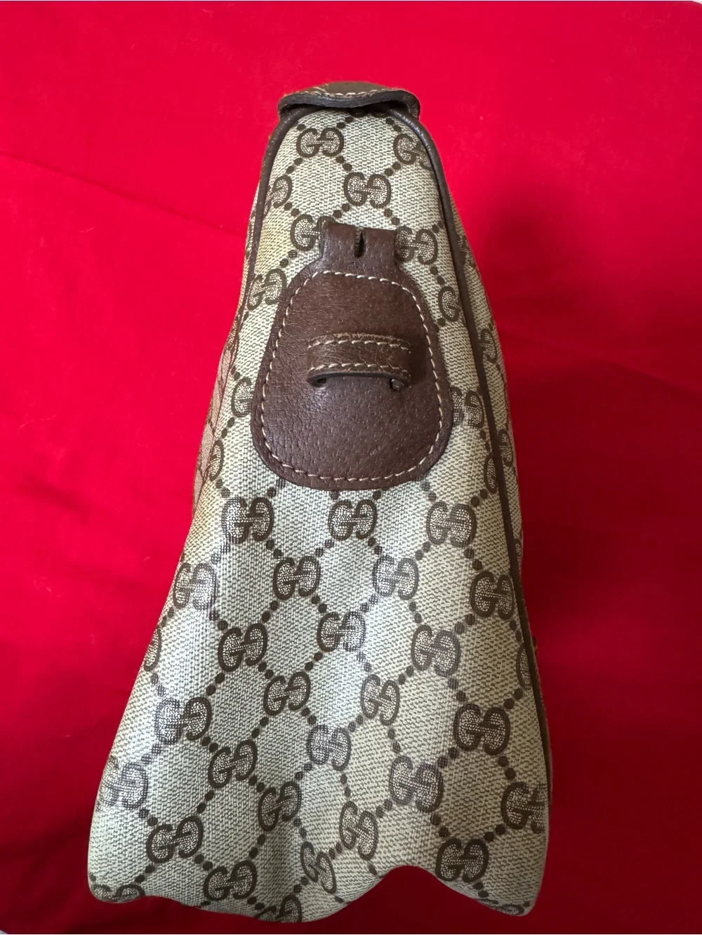 Authentic Vintage Gucci GG Monogram Supreme Sherry Web Ophidia Shoulder Bag - Picture 4 of 13